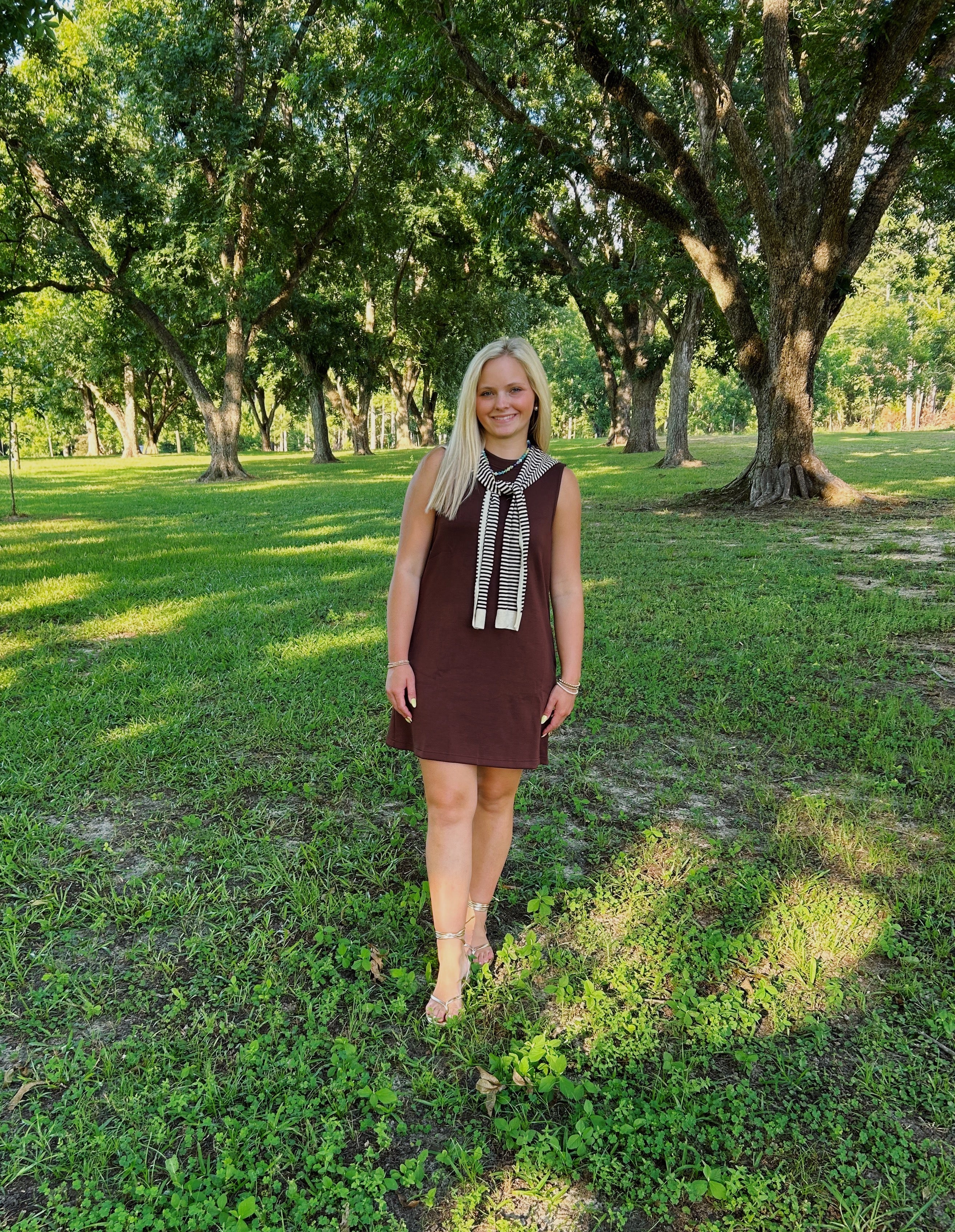 Mocha Morning Shift Dress