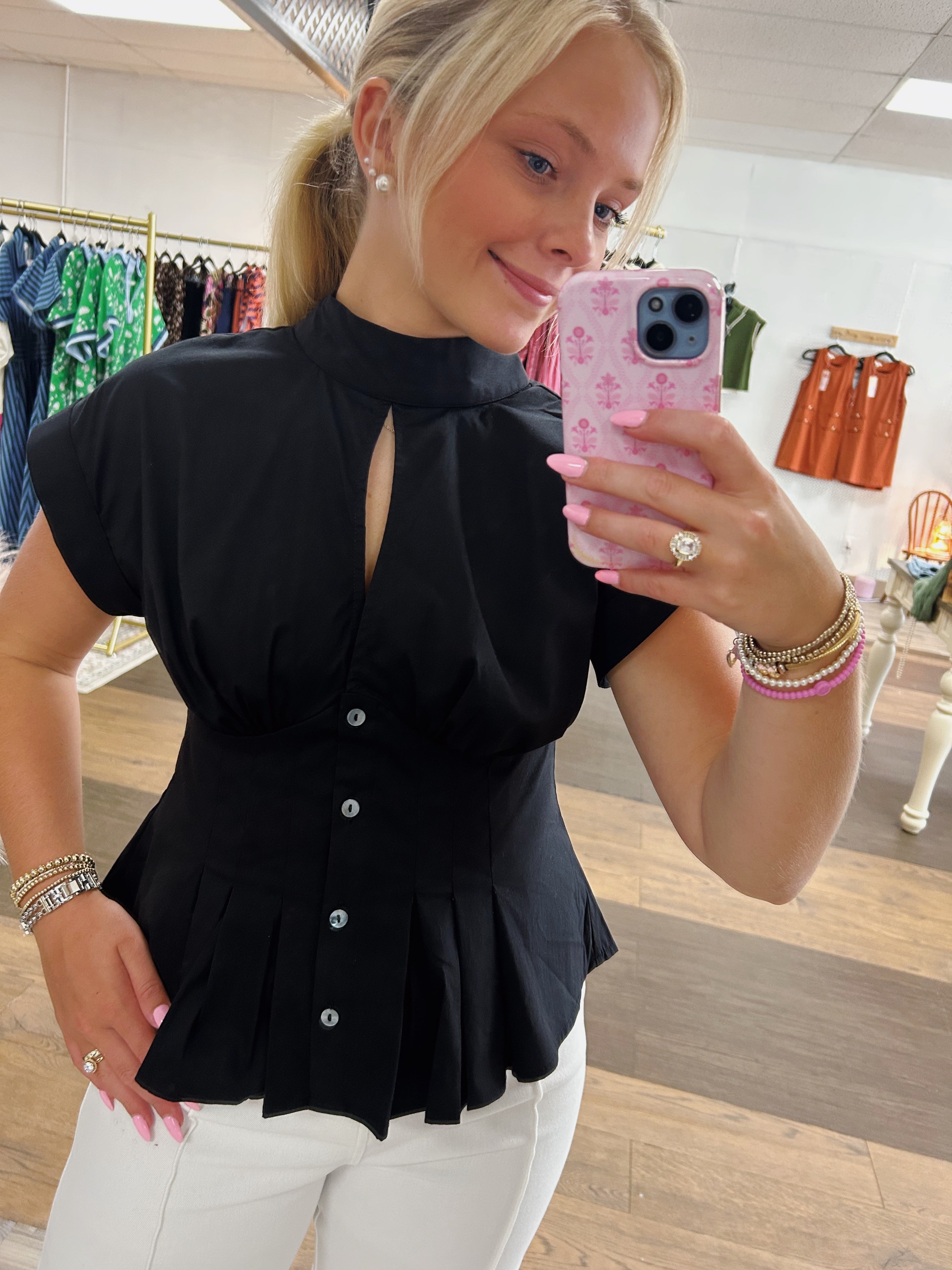 Midnight Meadow Blouse