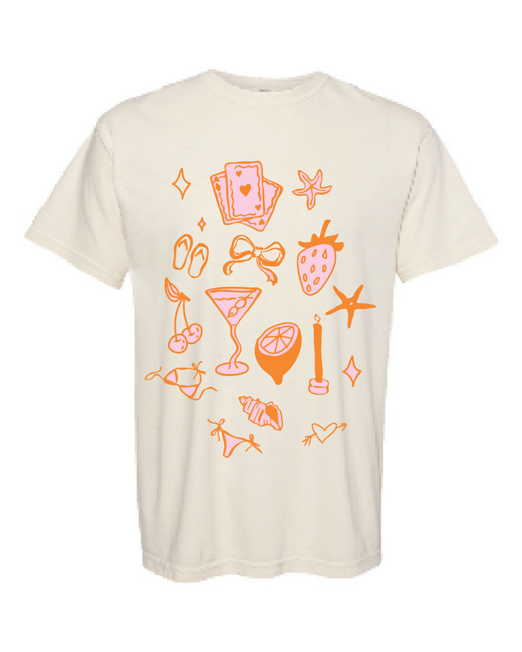 Summer Icons Ivory Tee