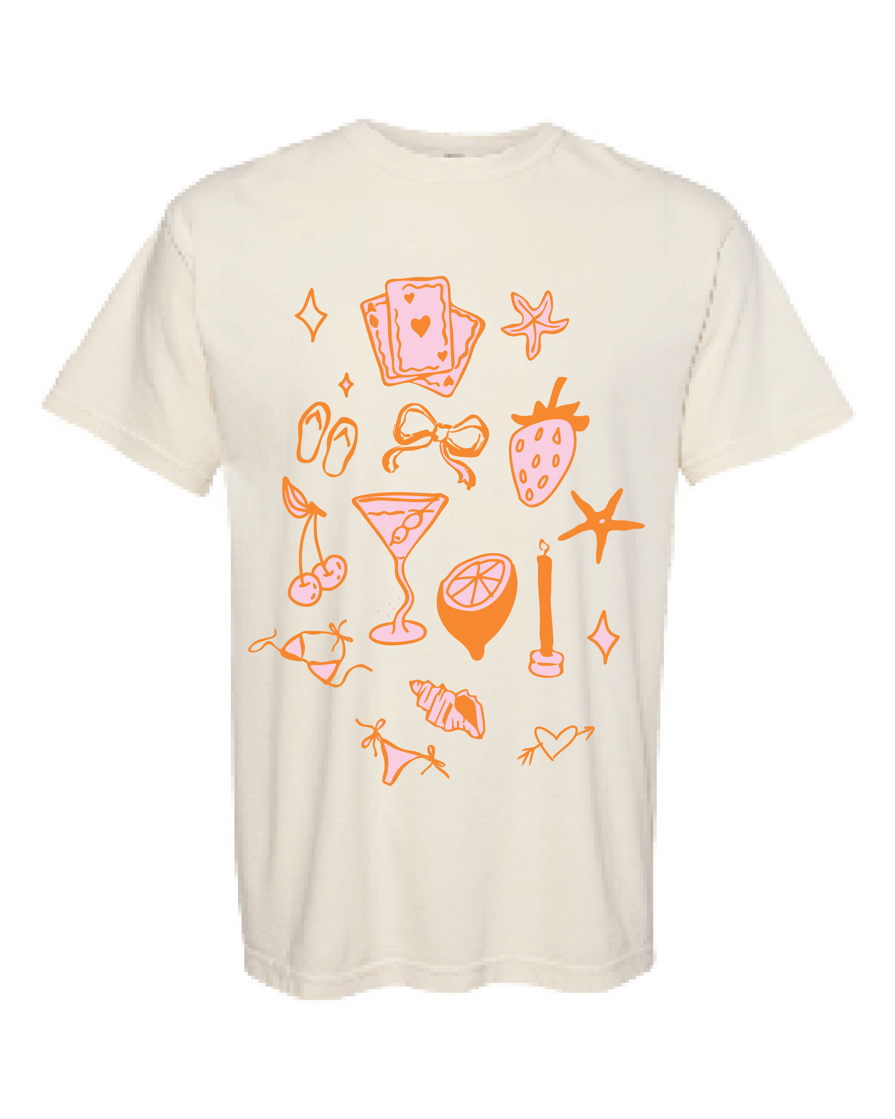 Summer Icons Ivory Tee