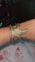 Gold Starfish Bangle