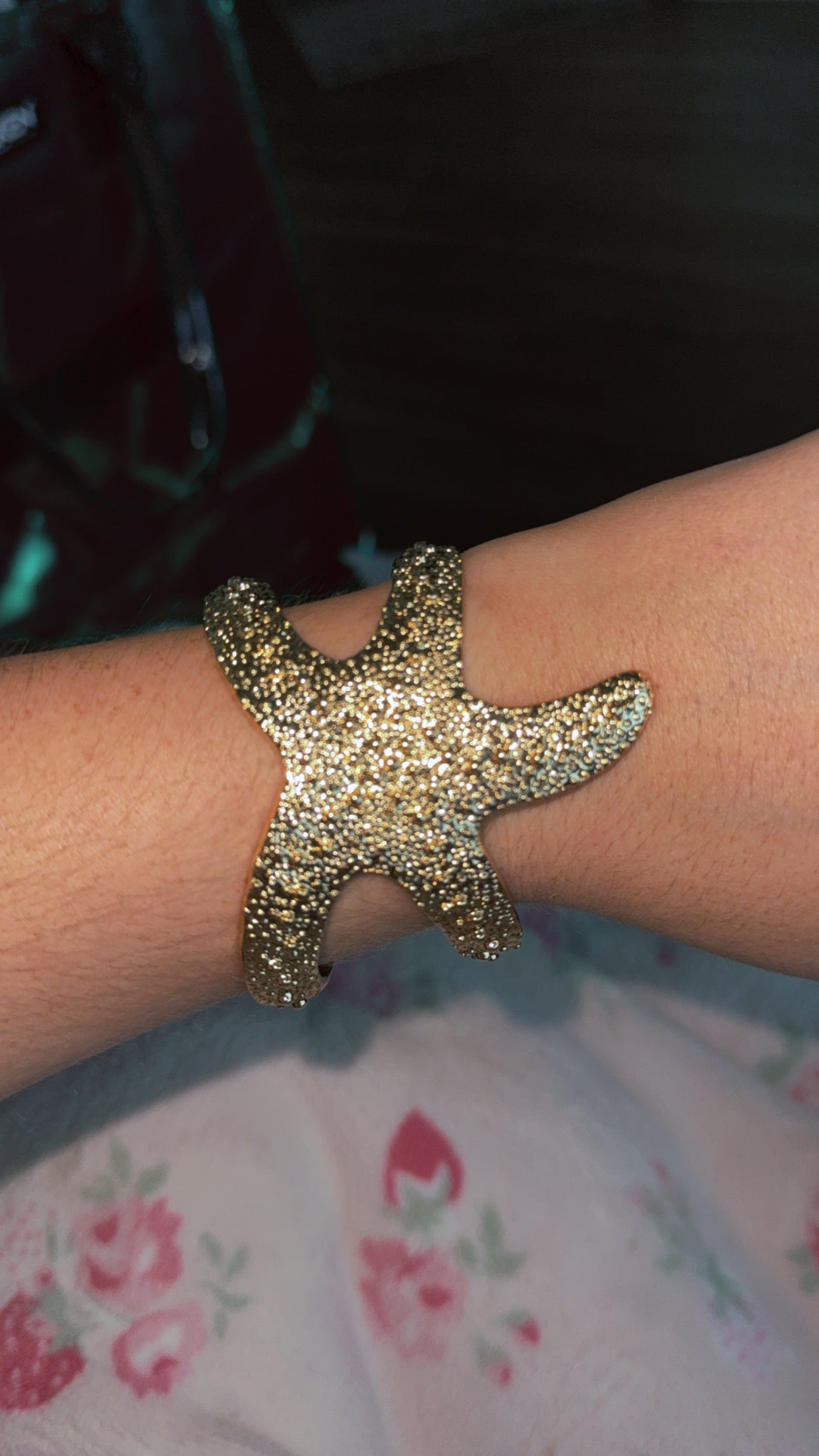 Gold Starfish Bangle