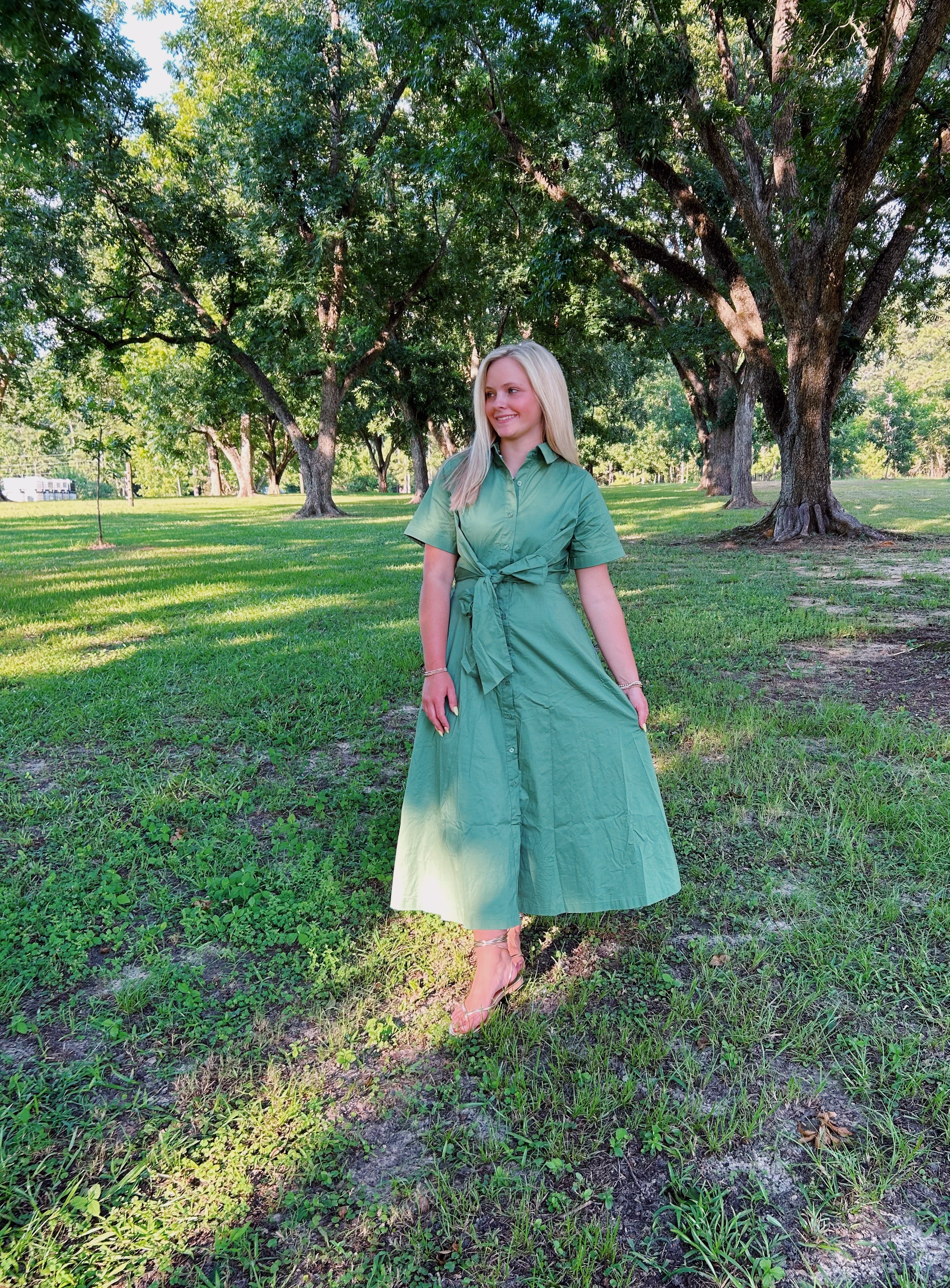 Olive Avenue Tie Waist Dress
