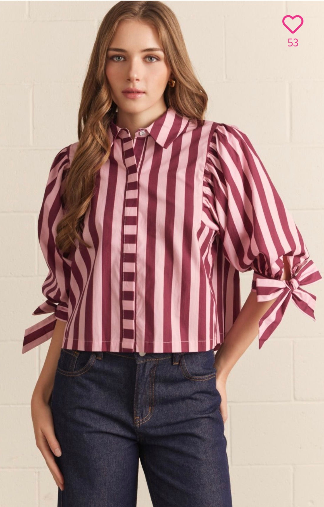 Berry Lane Bow Sleeve Blouse