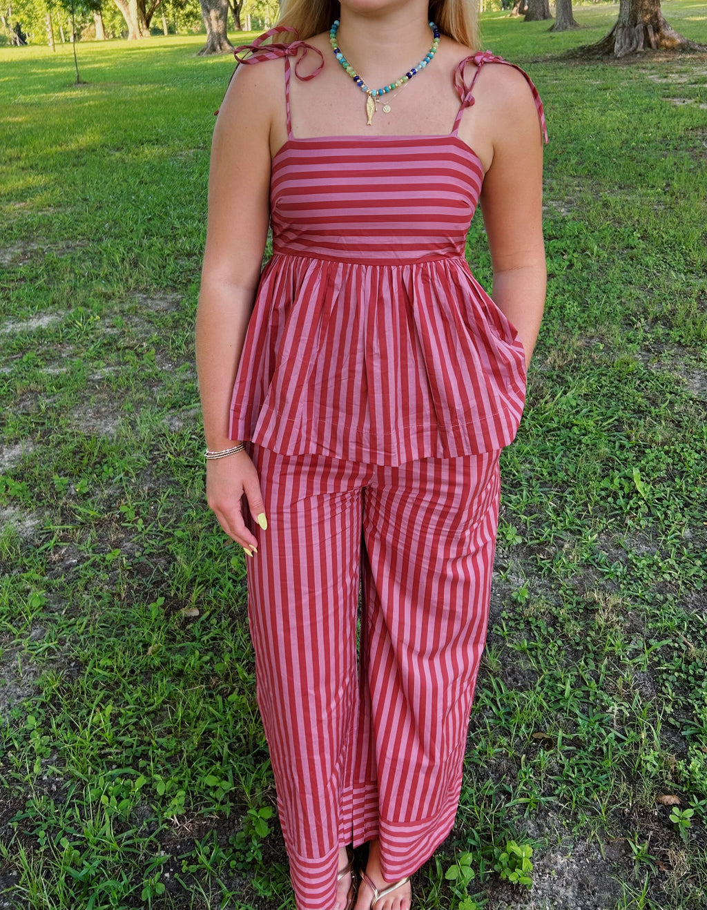 Rosewood Stripe Set