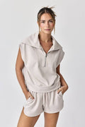 Blake Half Zip Top and Shorts Set