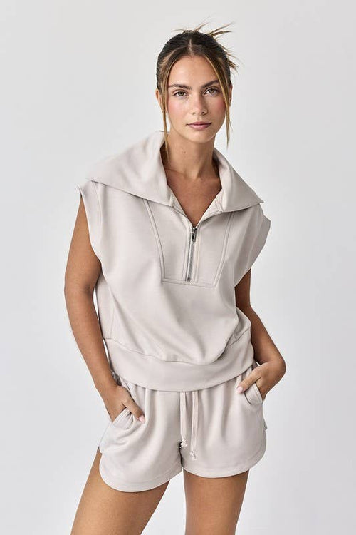 Blake Half Zip Top and Shorts Set