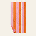 XL Quick-Dry Beach Towel–Sicily Stripes Pink