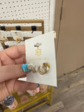 Double Hoop Huggie Earrings