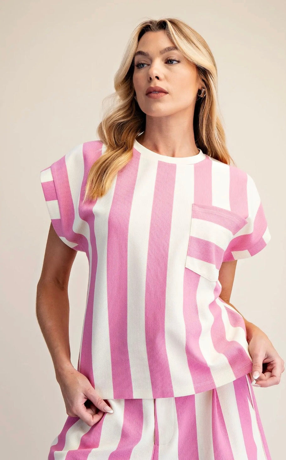 Pink Cabana Striped Set