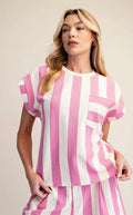 Pink Cabana Striped Set