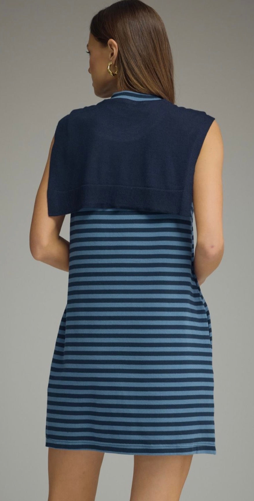 Navy Bay Shift Dress