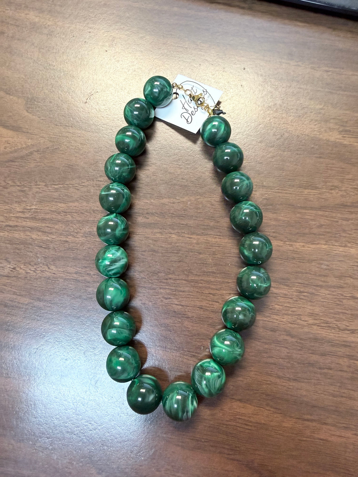 Emerald Marble Necklace