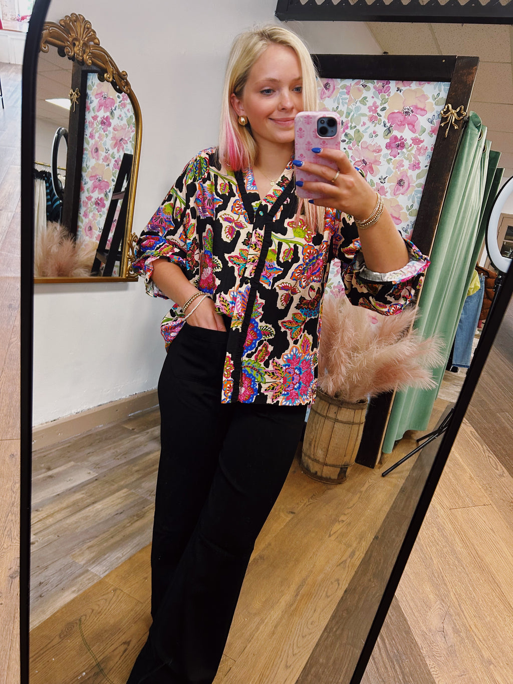 Wildflowers Night Blouse