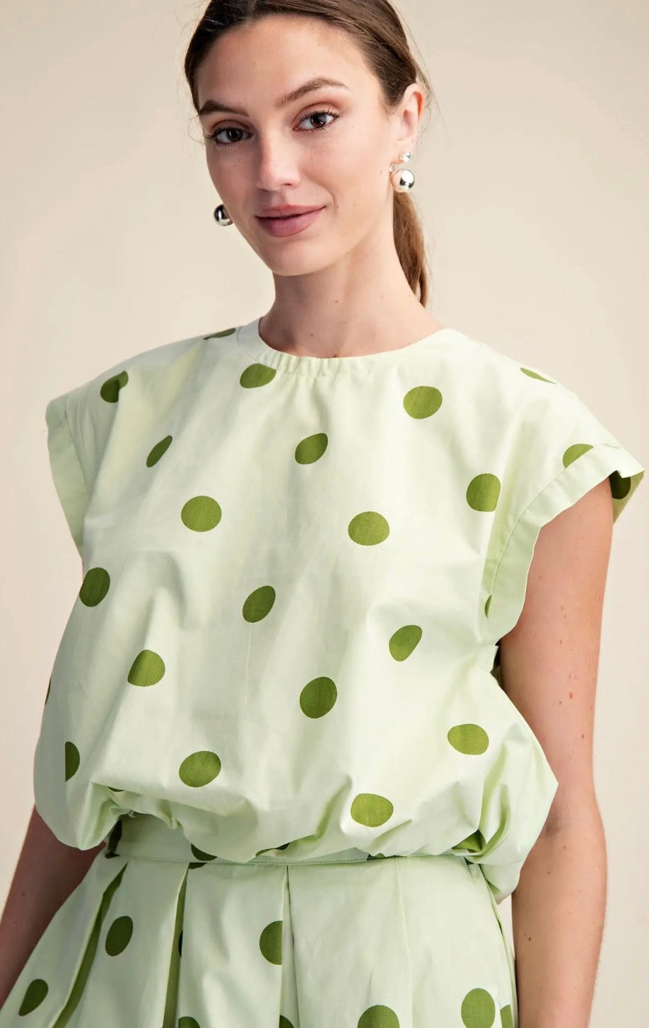 Sweet Pea Polka Dot Skirt Set