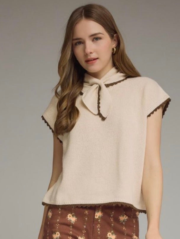 Maple Tie Sweater Top