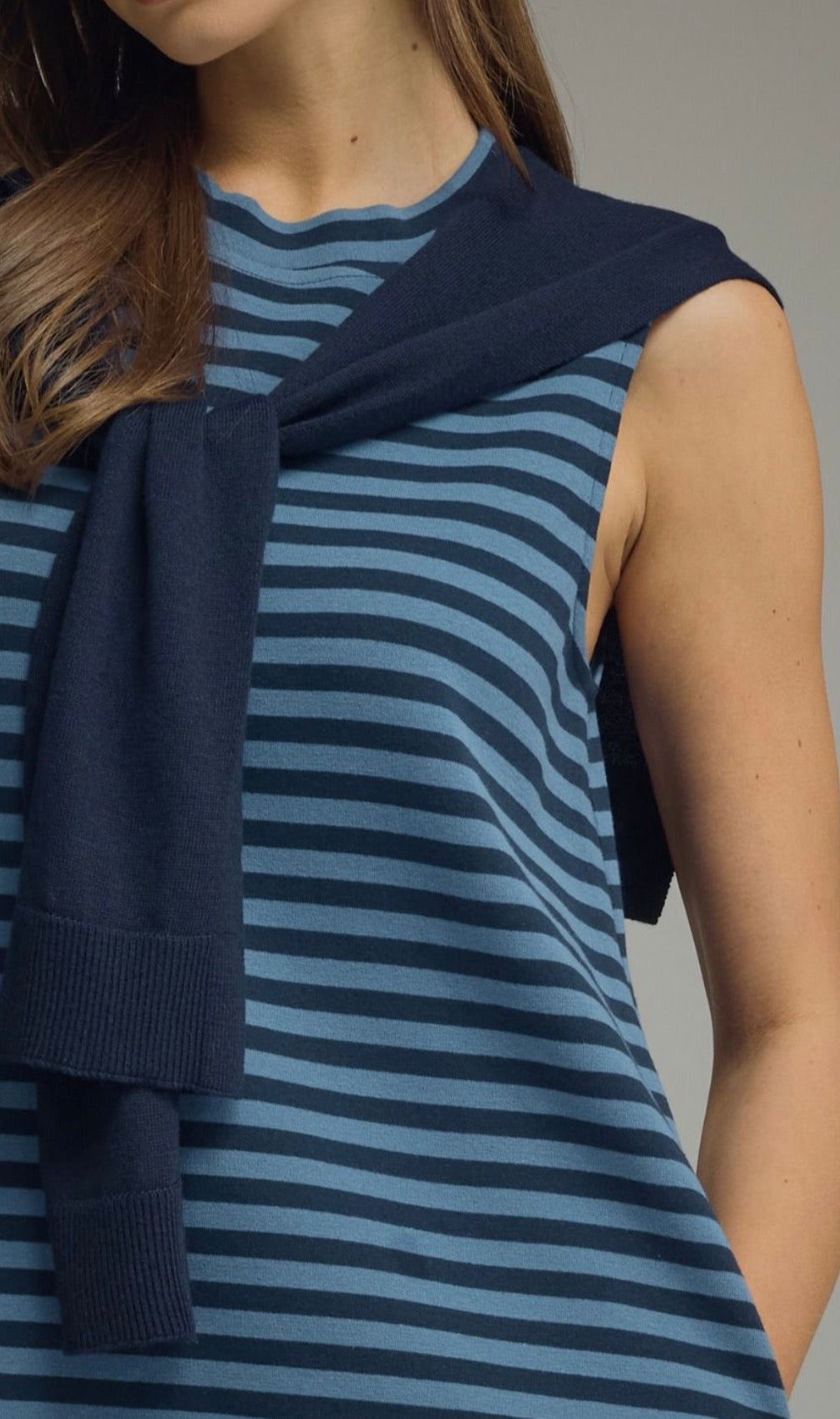 Navy Bay Shift Dress