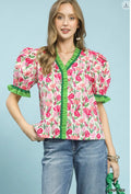 Pink Bloom Ruffle Top