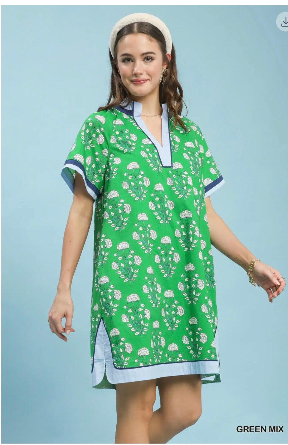 Emerald Garden Shift Dress
