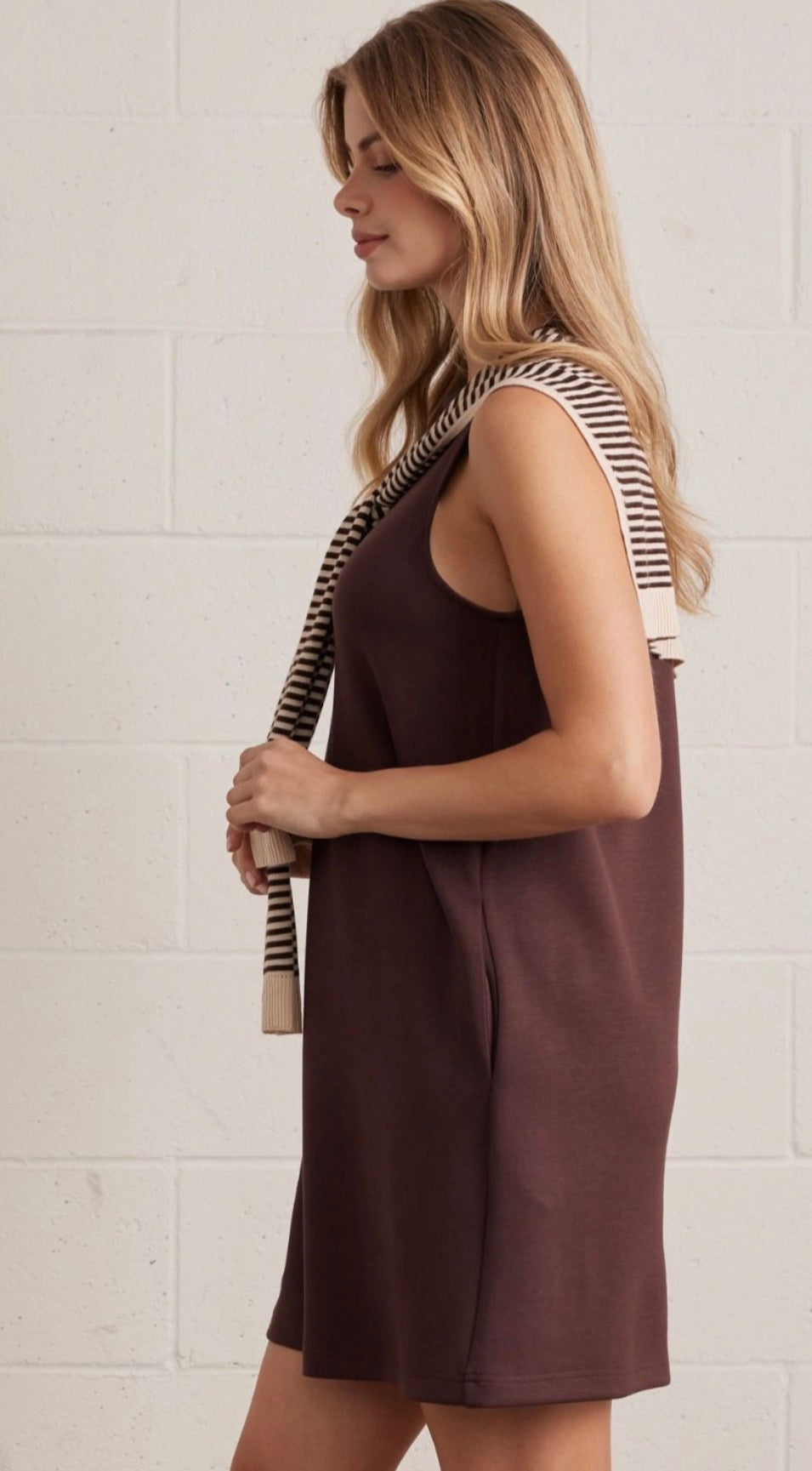 Mocha Morning Shift Dress