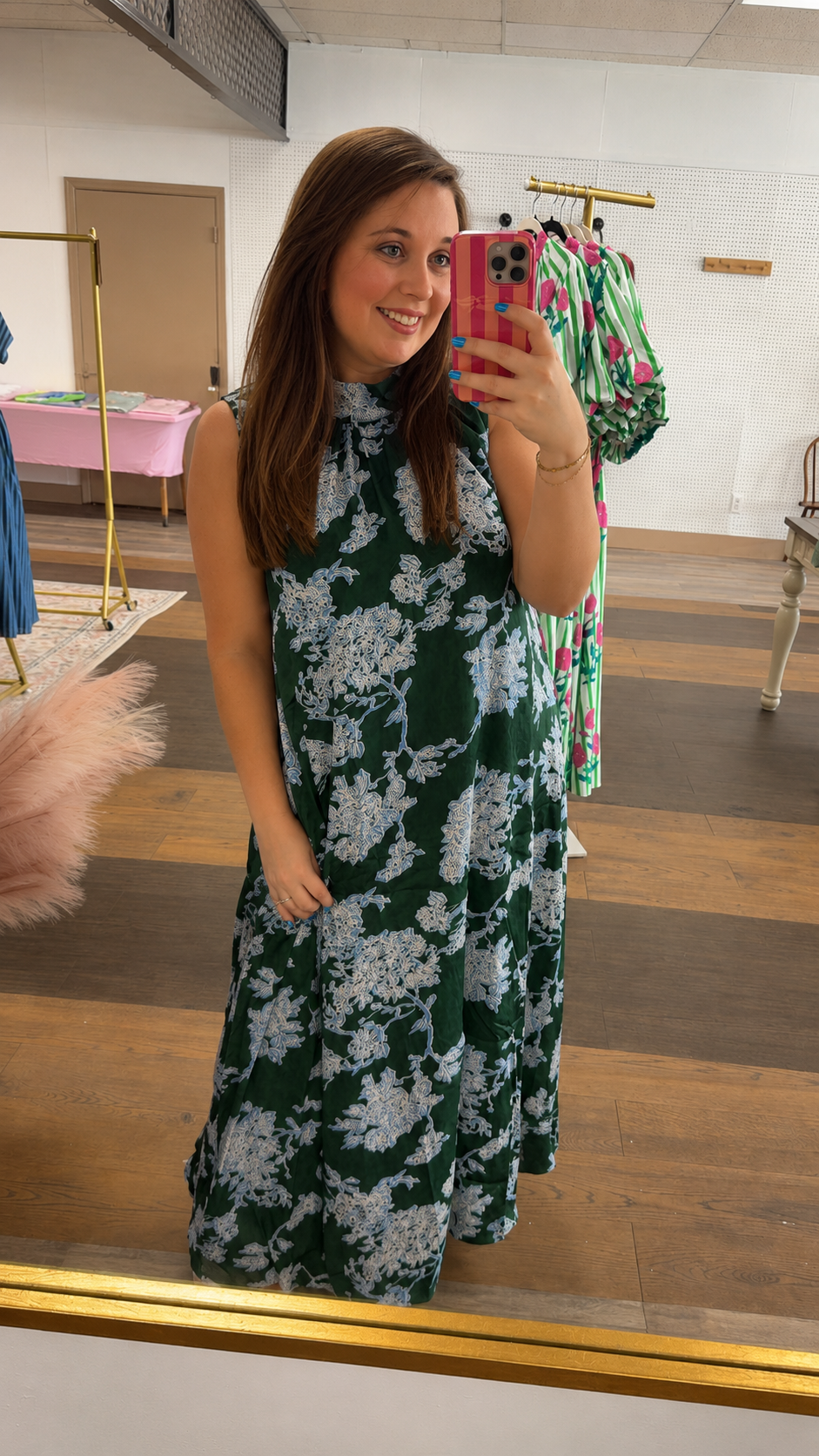Magnolia Grove Maxi Halter Dress
