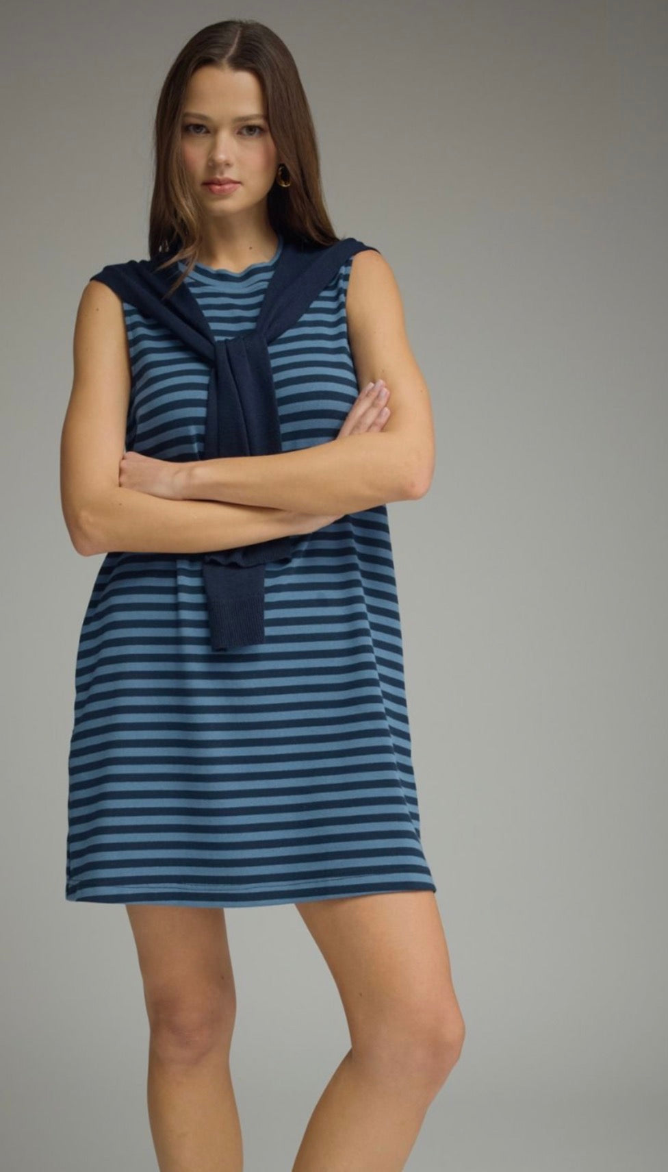 Navy Bay Shift Dress