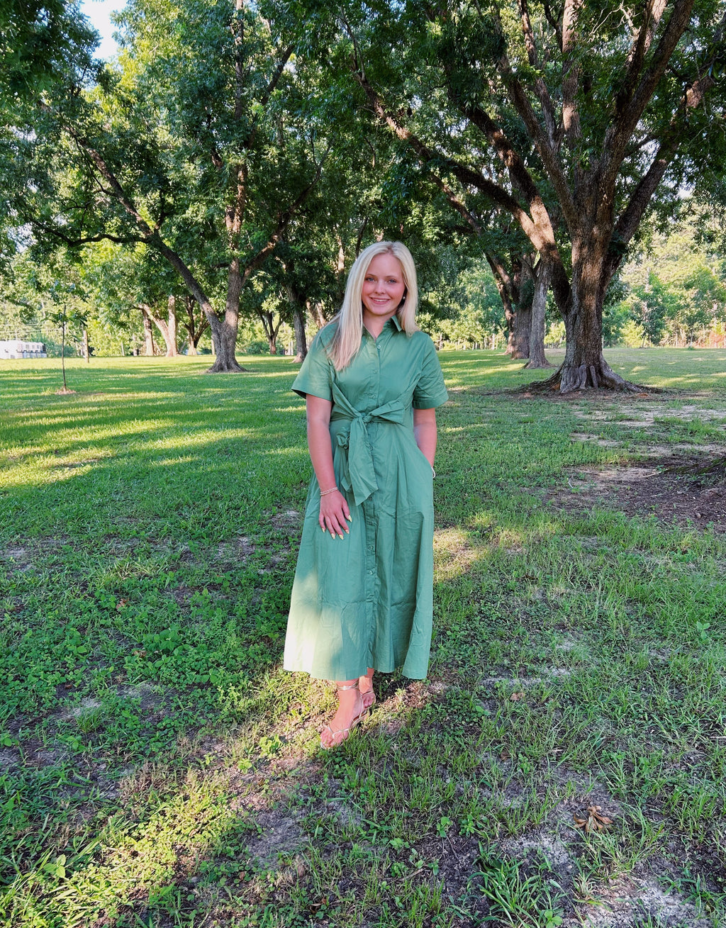 Olive Avenue Tie Waist Dress