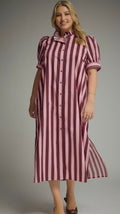 Berry Blossom Midi Dress (PLUS)