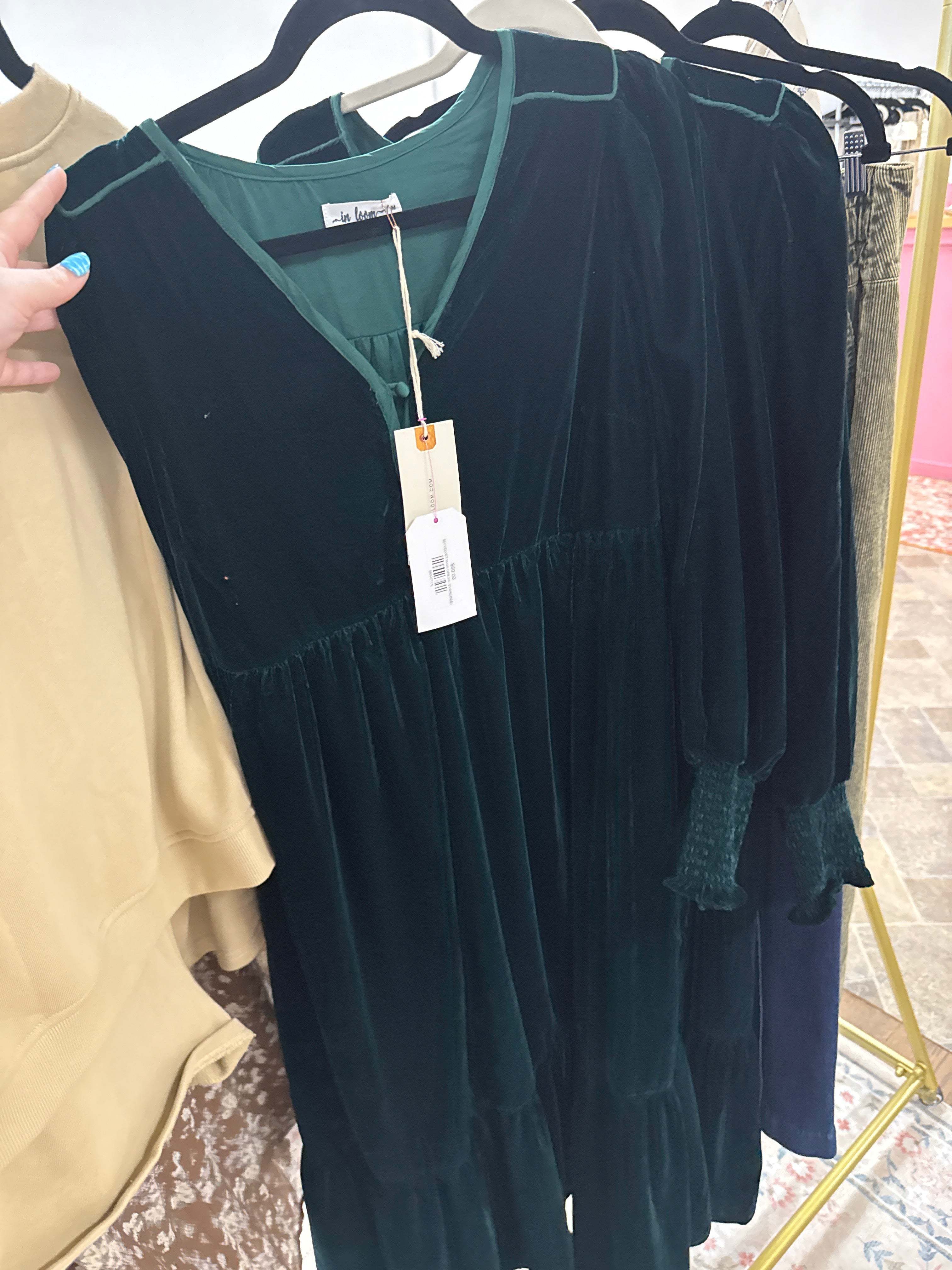 Velvet Green Maxi