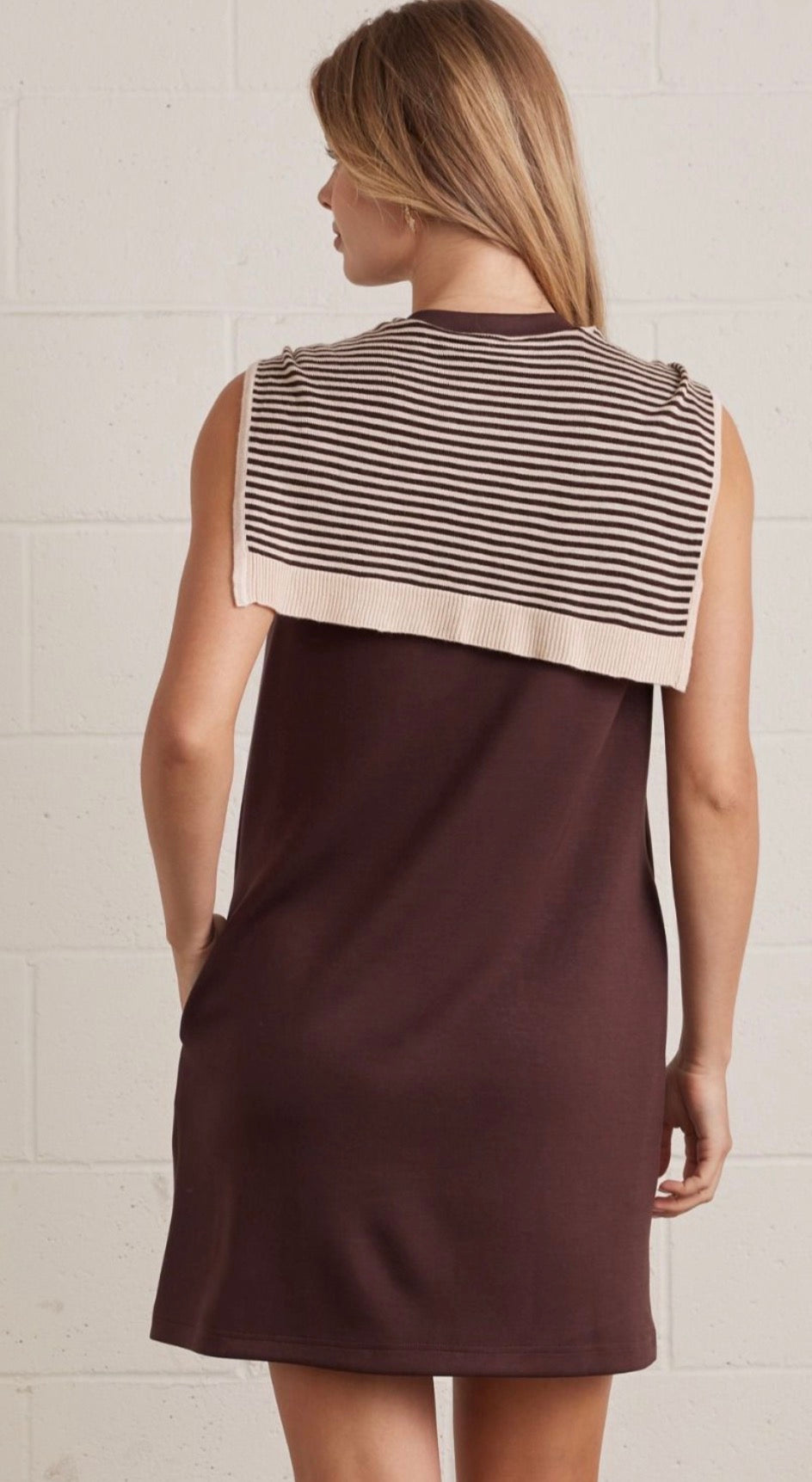 Mocha Morning Shift Dress