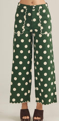 Pine Dot Wide Leg Pants