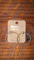 Golden Twist Hoops