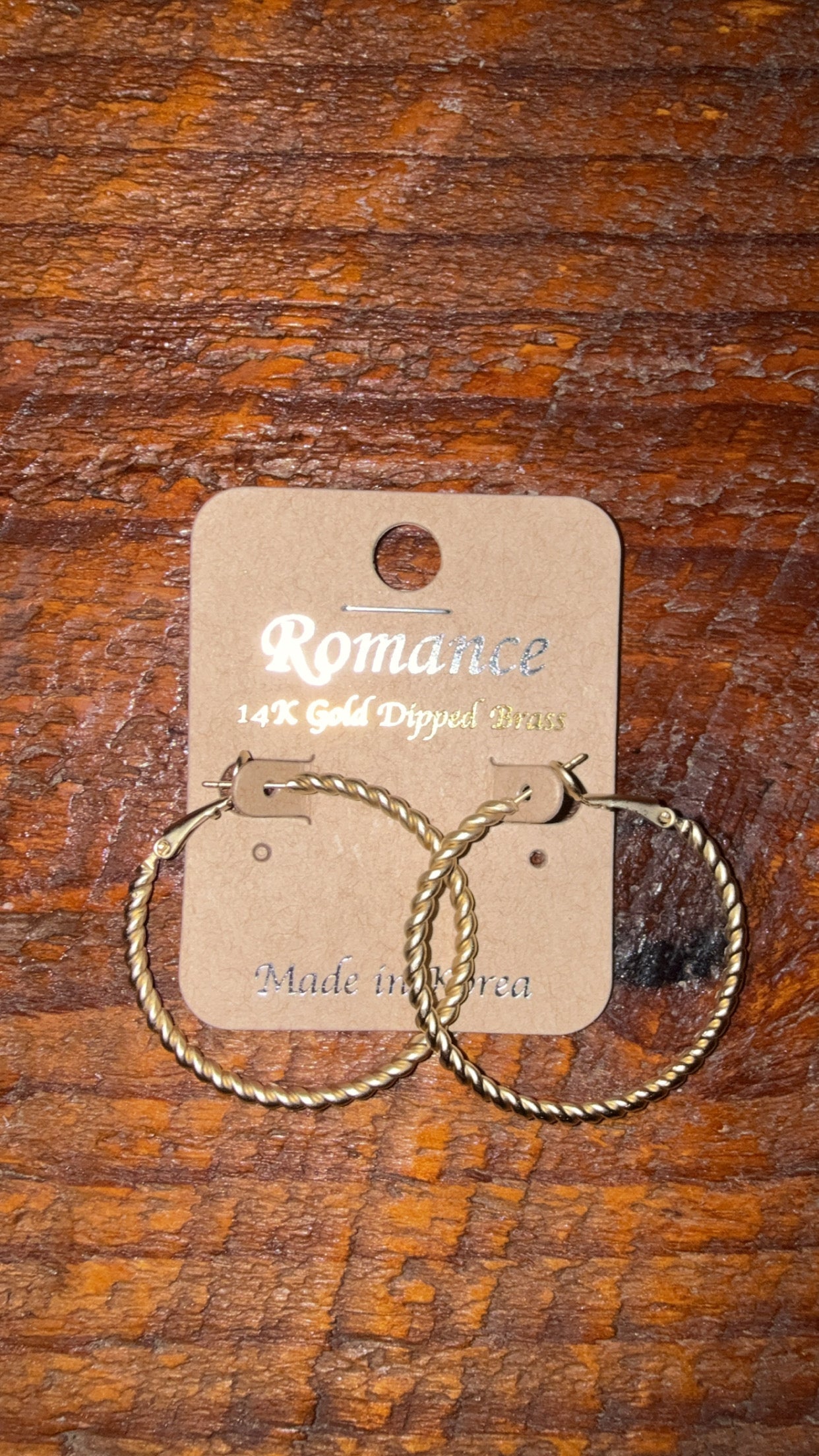 Golden Twist Hoops