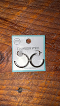 Silver Grace Hoops
