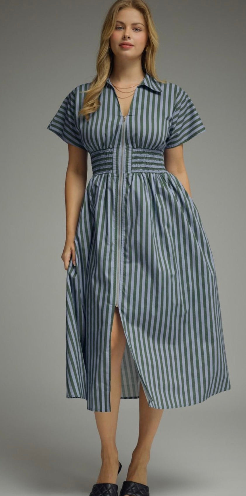 Willow Lane Zip Midi Dress