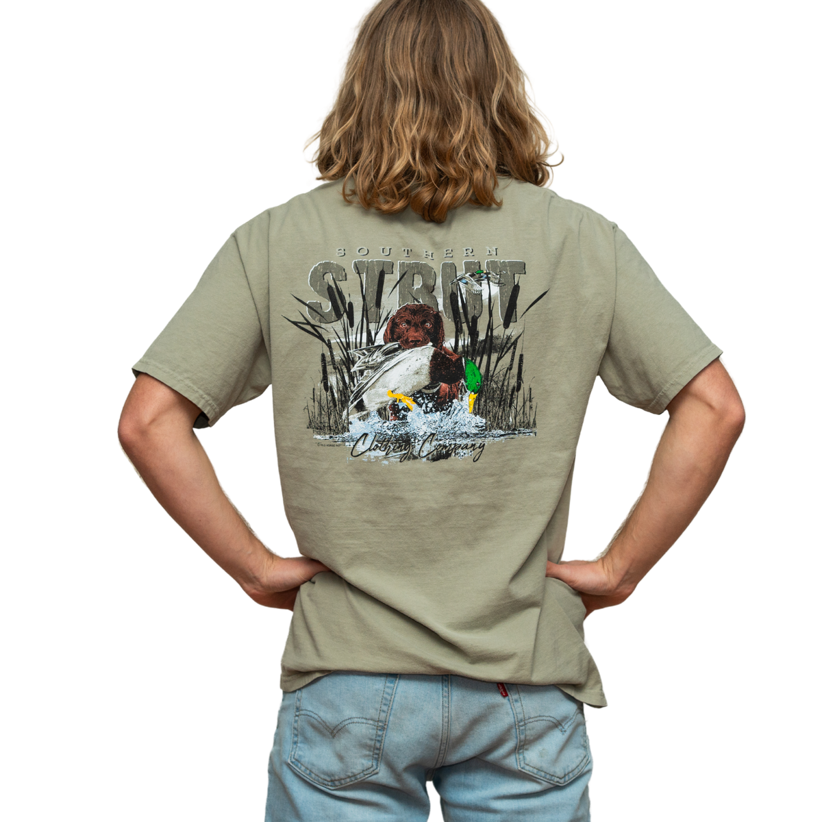 Boykin and Mallard Retrieve Faded Fatigue Short-Sleeve Tee