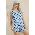 Coastal Polka Dot Lounge Set